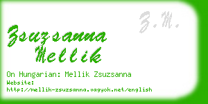 zsuzsanna mellik business card